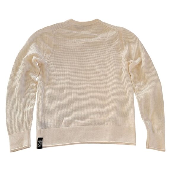 Todd Snyder Cream Merino Wool Sweater Crewneck Textured Knit Mens - Picture 3 of 7